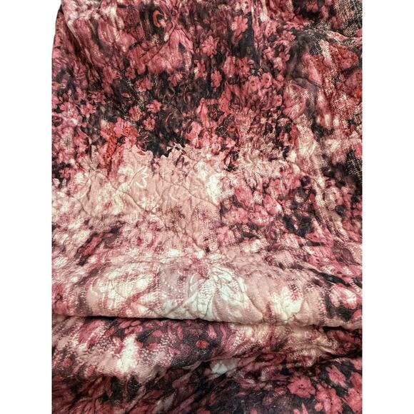 Opalhouse Floral Quilt Full Queen Pink Plum Moody Boho Bedroom Blanket Bedding - Picture 5 of 12